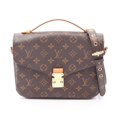 ルイ・ヴィトン LOUIS VUITTON ポシェット メティス MM モノグラム 2WAY ハンドバッグ バッグ PVCコーティングキャンバス レザー レディース ブラウン系 M44875 【中古】