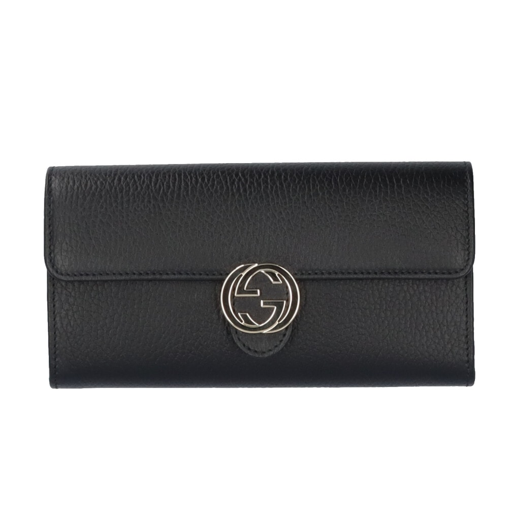 グッチ インターロッキングG 長財布 レザー 615524 ユニセックス GUCCI 中古