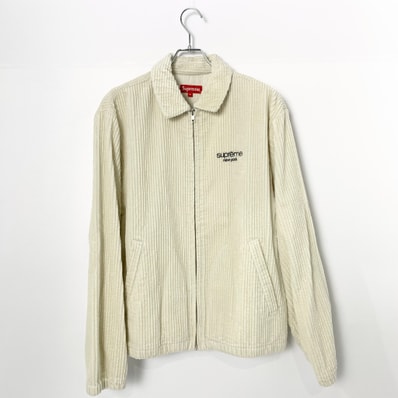 Supreme Wide Wale Corduroy Harrington Jacket "Ivory"