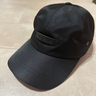 Supreme Leather Patch 6-Panel "Black"