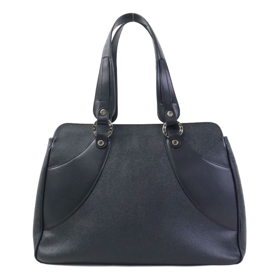 ブルガリ BVLGARI ハンドバッグ レザー ブラック レディース【中古】 h32577j