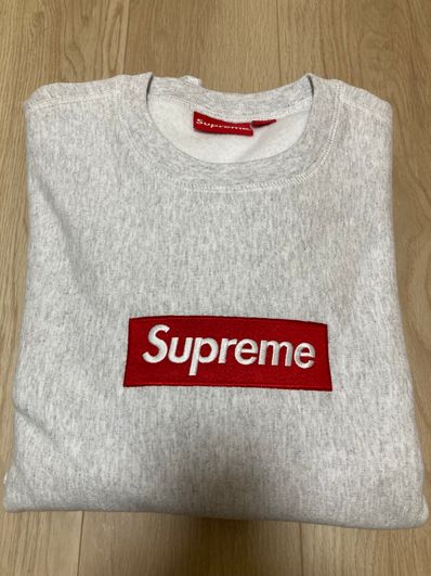 Supreme Box Logo Crewneck Sweatshirt "Ash Grey" (18FW)