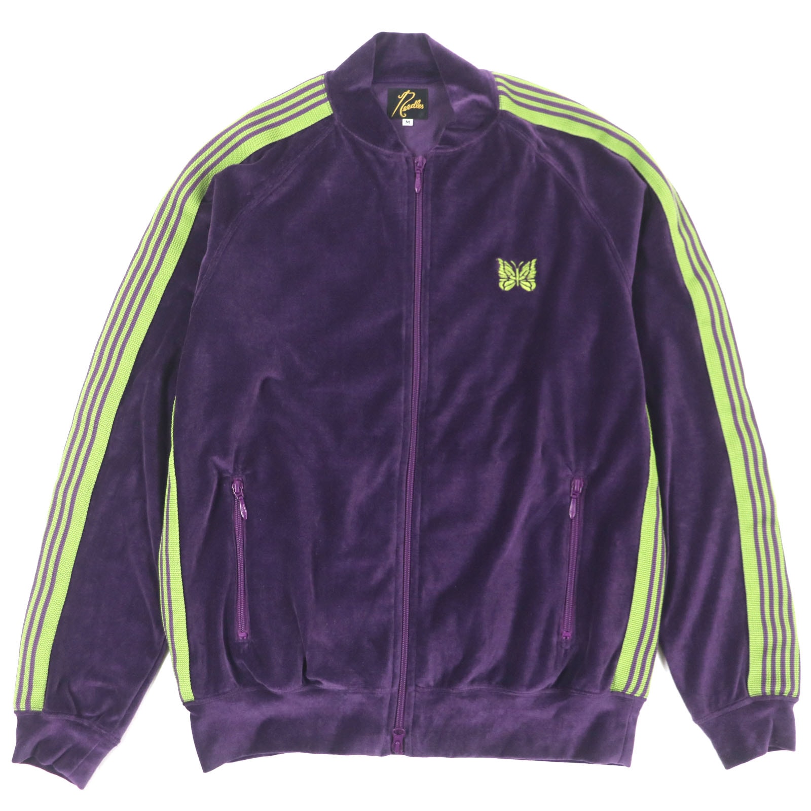 NEEDLES Rib Collar Track Jacket "Velour/Purple"