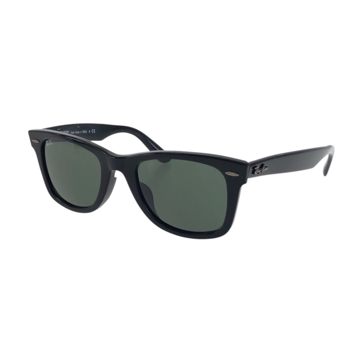 Ray-Ban レイバン ウェイファーラー ブラック グリーン シルバー金具 プラスチック サングラス 男女兼用 スクエア 506807 【中古】
