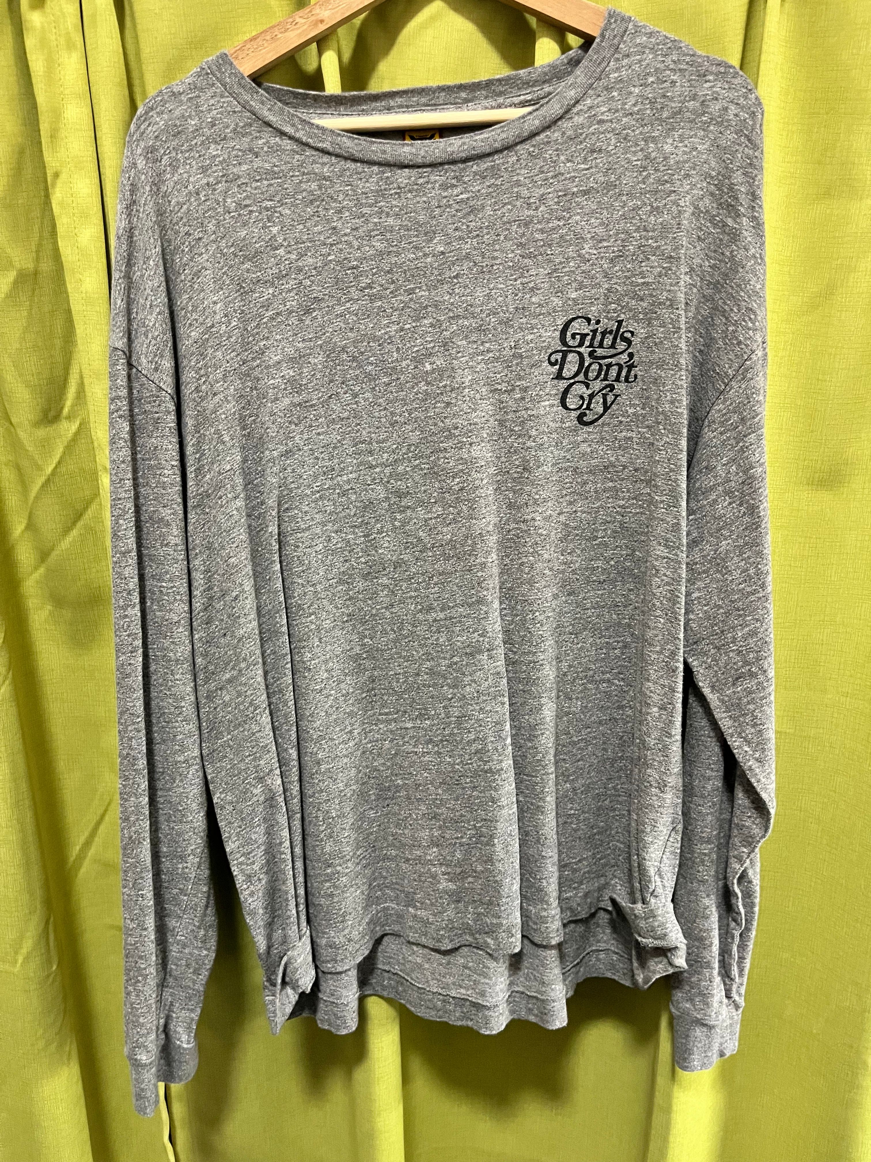 HUMAN MADE Girls Don ’t Cry Long sleeve tops "Grey" / VERDY