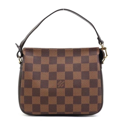 ルイ ヴィトン LOUIS VUITTON ハンドバッグ アクセサリーポーチ ダミエ トゥルース メイクアップ ダミエキャンバス エベヌ レディース N51982【中古】 r10767a