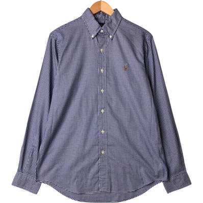 古着 ラルフローレン Ralph Lauren 長袖 ボタンダウンチェックシャツ メンズM相当/eaa570110