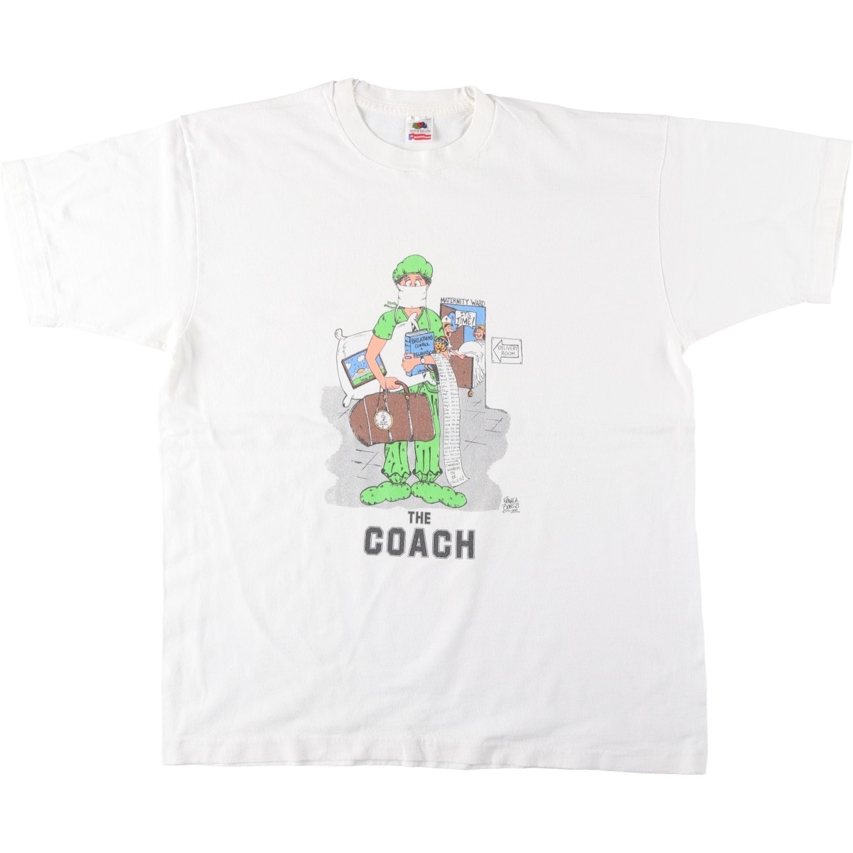 古着 90年代 フルーツオブザルーム FRUIT OF THE LOOM プリントTシャツ USA製 メンズXL相当/eaa654509
