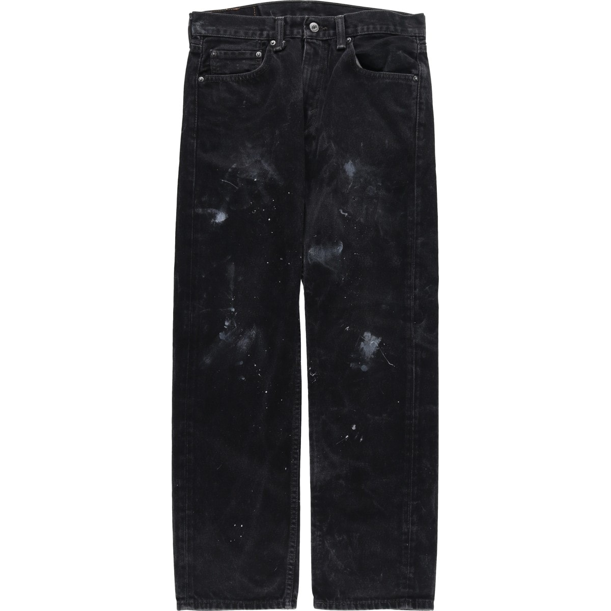 古着 リーバイス Levi's 505 ペイント ブラックデニム テーパードデニムパンツ メンズw32相当/eaa614649