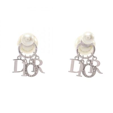 ディオール Dior Dior Tribales トライバル ピアス ジュエリー メタル / フェイクパール / ラインストーン レディース シルバー系 / クリア系 / ホワイト系 【中古】