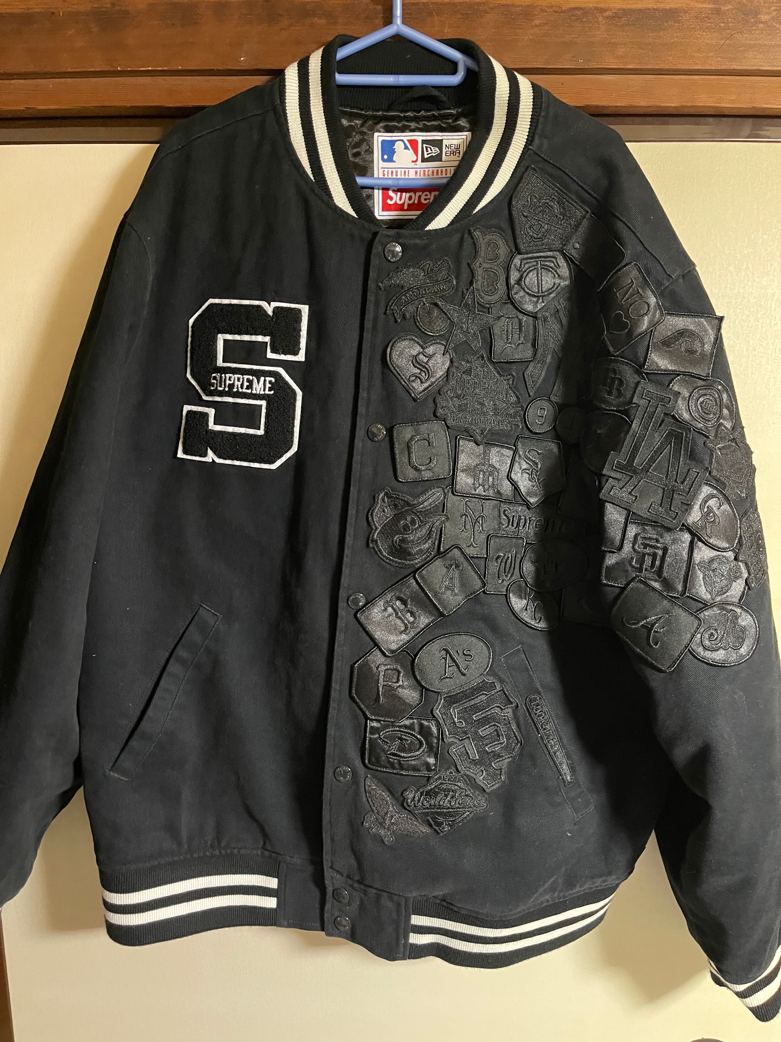 Supreme / New Era®/ MLB Varsity Jacket "Black"