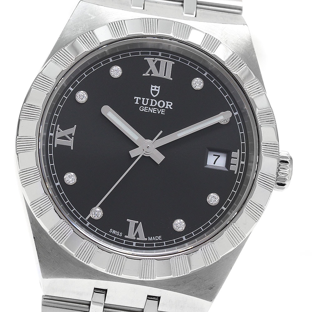 ★保 チュードル ロイヤル 8Pダイヤ デイト 28500 メンズ 【中古】