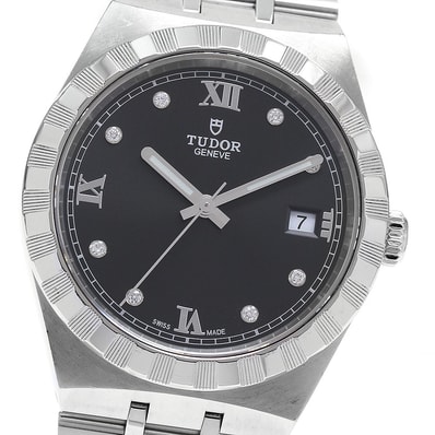 ★保 チュードル ロイヤル 8Pダイヤ デイト 28500 メンズ 【中古】