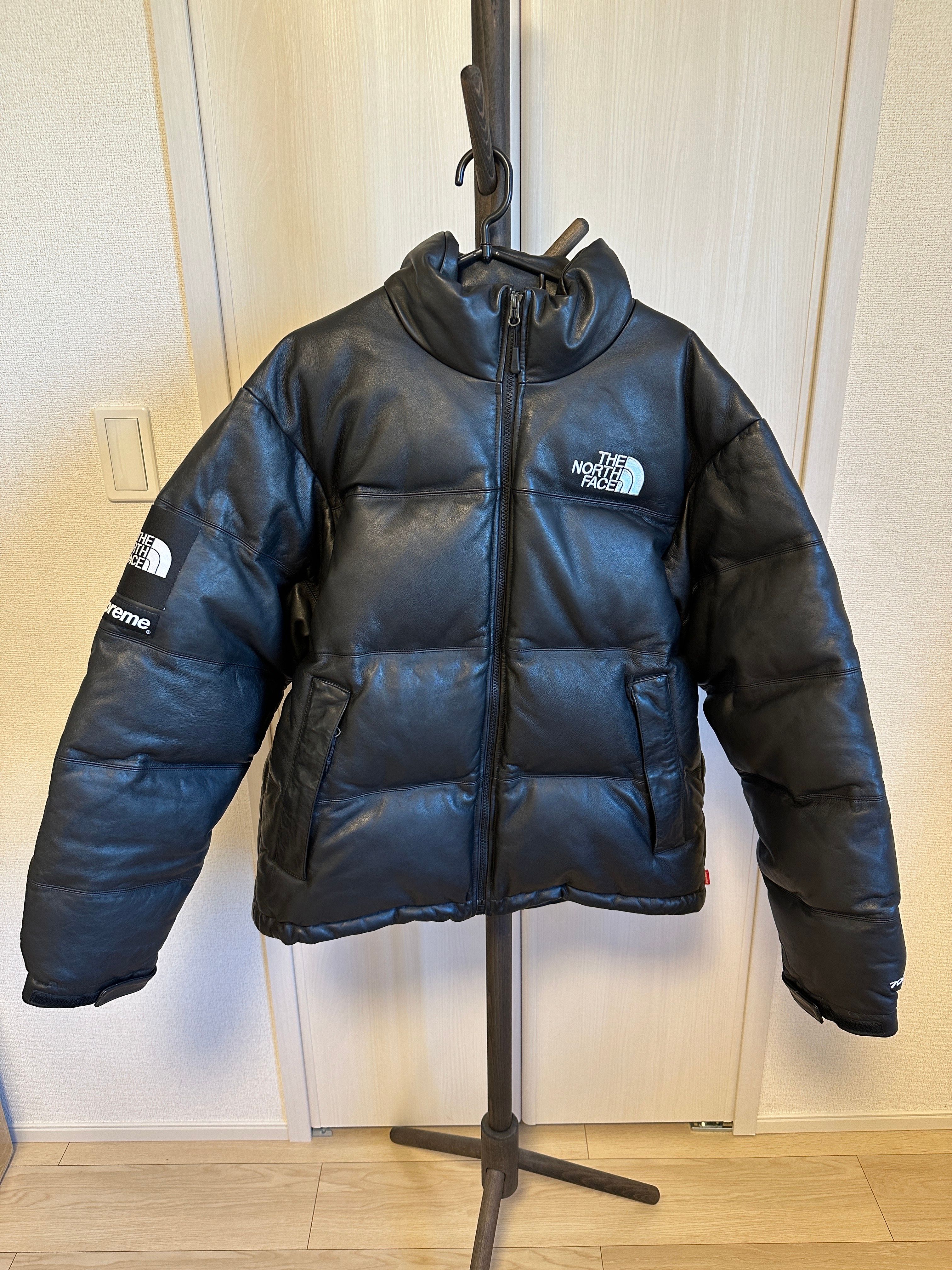 Supreme x The North Face Leather Nuptse Jacket "Black"