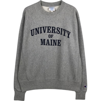 古着 チャンピオン Champion REVERSE WEAVE リバースウィーブ 3連プリント カレッジスウェットシャツ トレーナー メンズM相当/eaa545739