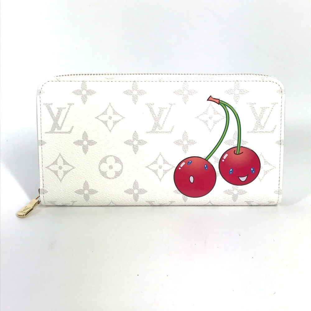 ルイヴィトン LOUIS VUITTON LV × TM ジッピー・ウォレット M14240 村上隆コラボ モノグラム ロングウォレット ラウンドファスナー 長財布 モノグラムキャンバス ホワイト 新品