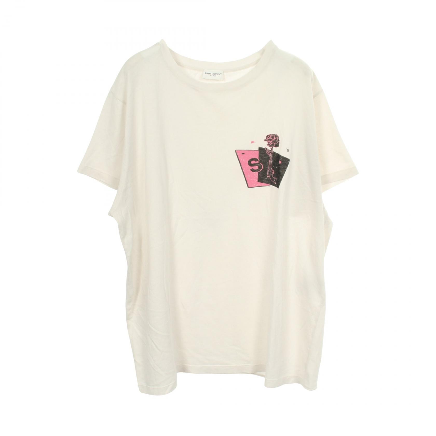 A (未使用に近い)】サンローランパリ SAINT LAURENT PARIS プリント
