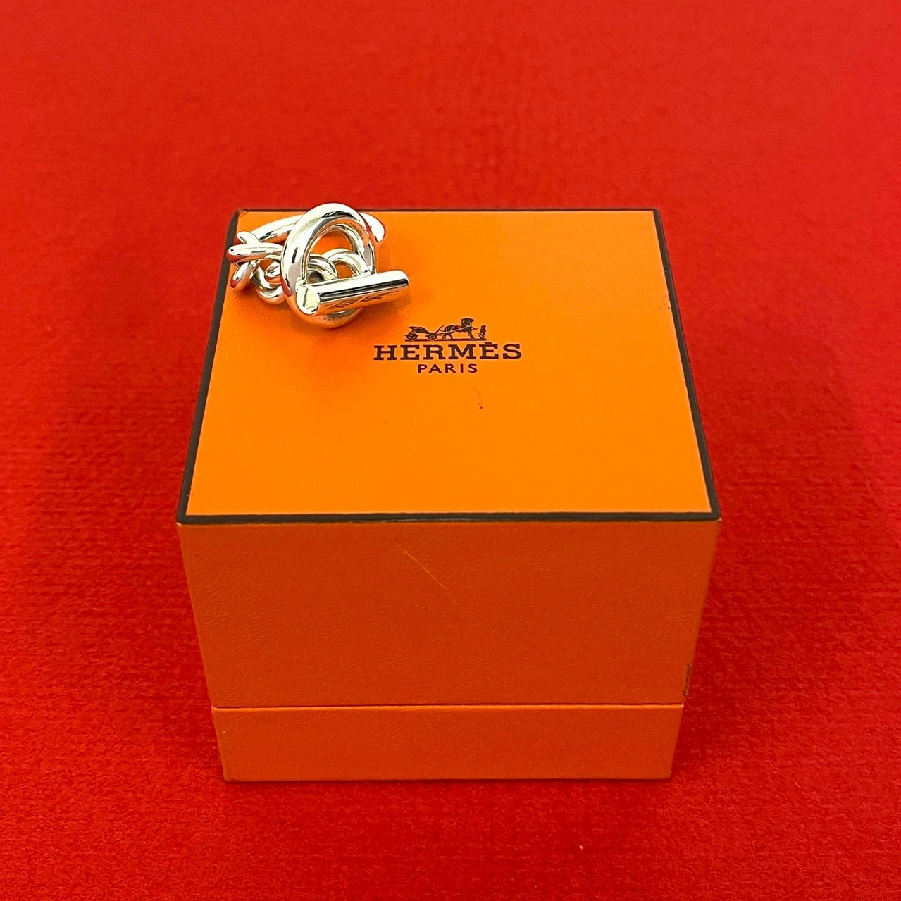 HERMES エルメス クロワゼット シルバー925 リング・指輪 8号 シルバー
 20821