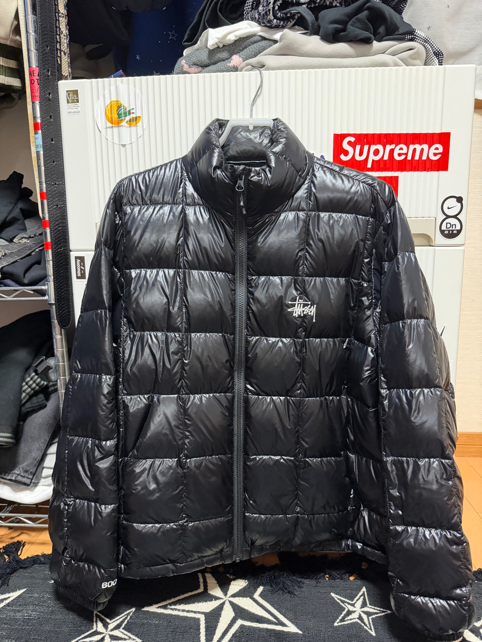 Stussy Midweight Puffer "Black"
