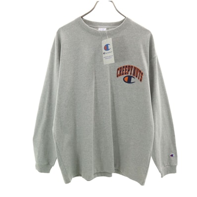 未使用 Champion チャンピオン 長袖 Tシャツ XL グレー ロンT