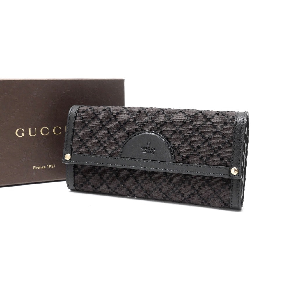■未使用品■GUCCI グッチ 長財布 ディアマンテ ブライドルウール レザー ウォレット 20251107/RA6385