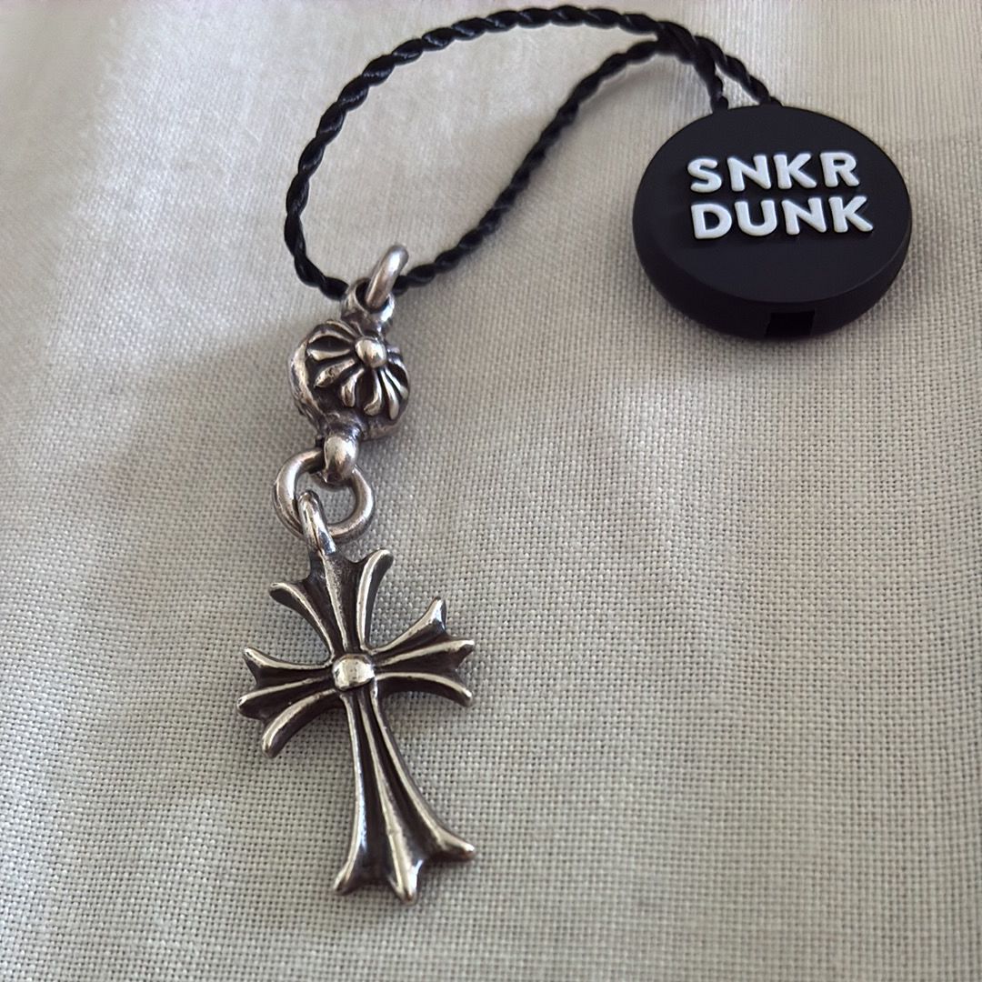 Chrome Hearts 1 Ball Tiny CH Cross Charm "Silver"