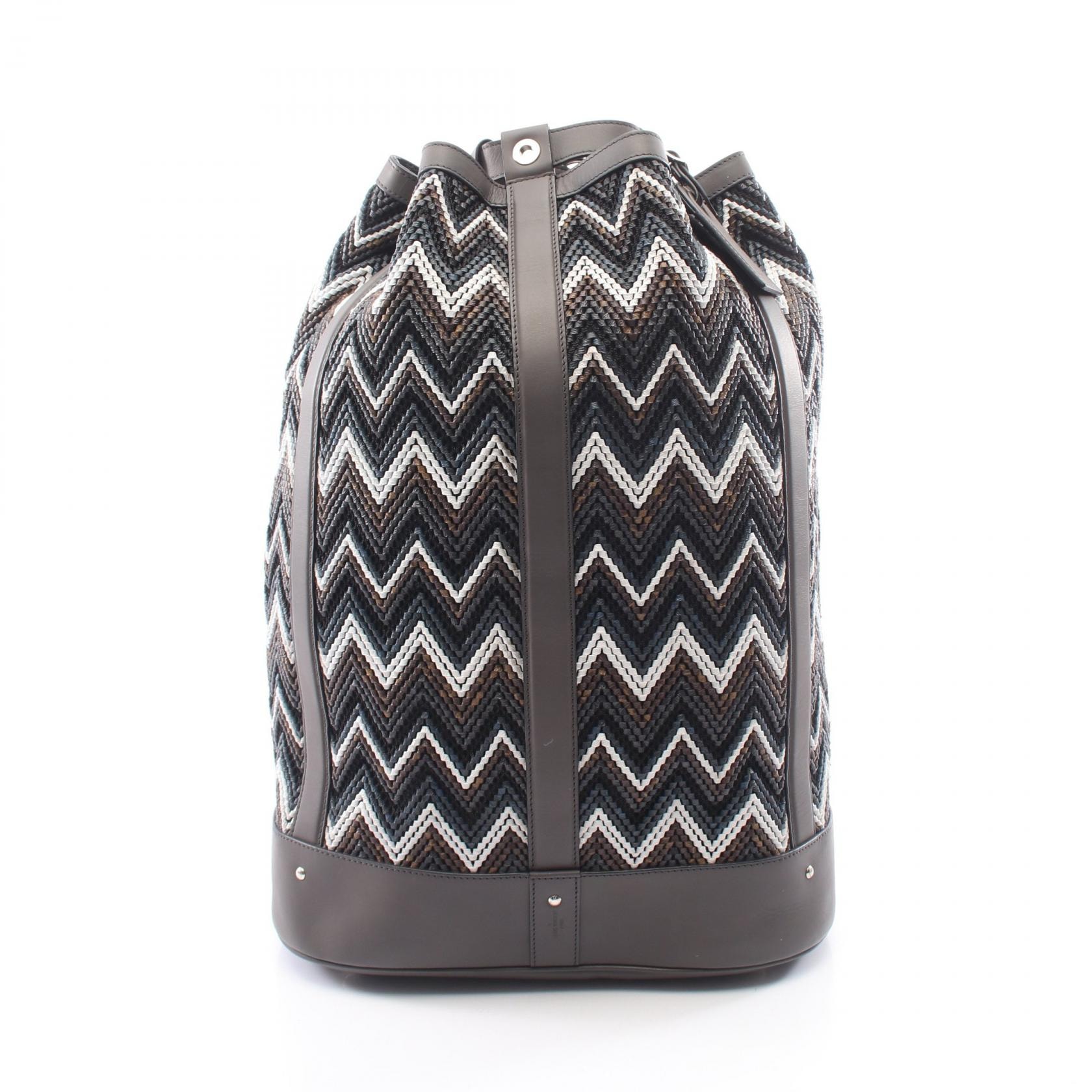 ルイ・ヴィトン LOUIS VUITTON リュックサック バックパック バッグ PVCコーティングキャンバス レザー グレー メンズ グレー系 / マルチカラー 【中古】
