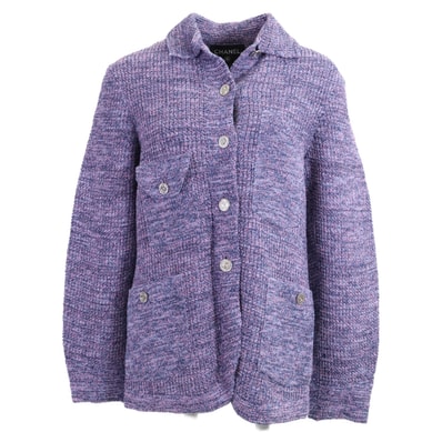 シャネル 【新品同様/国内正規】25AW P79210K11433 ココマークボタン ニットジャケット 34