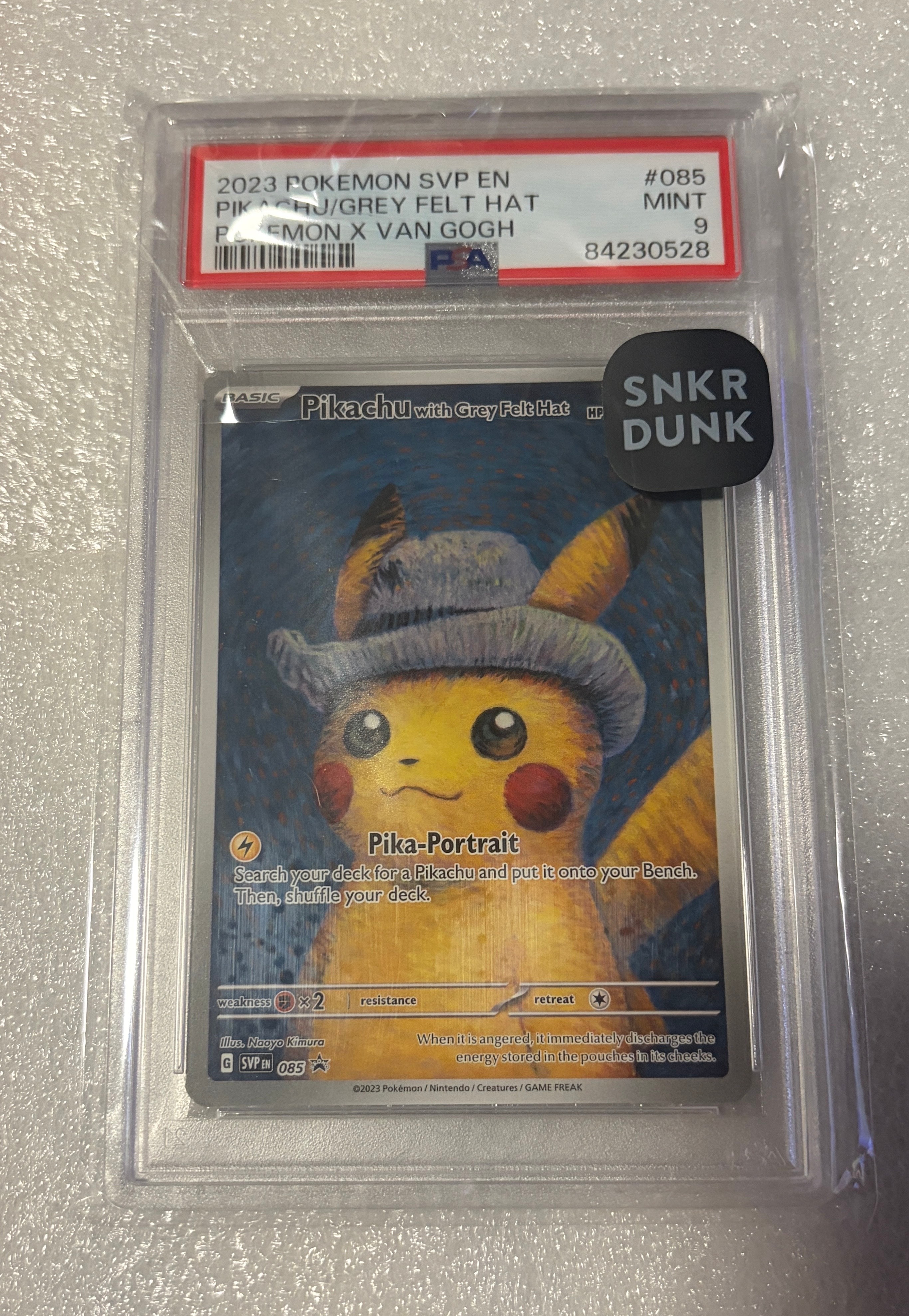【PSA9】ゴッホピカチュウ　ゴッホ展　海外プロモカード PSA9】ピカチュウ : プロモ [SVP EN 085](「ゴッホ展」 プロモーション