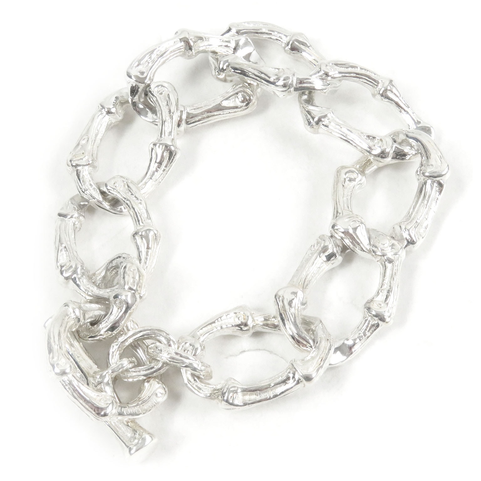 極美品 ティファニー
ブレスレット バンブー シルバー メンズ