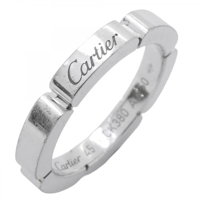 ★最終価格【6jcb0712】カルティエ リング マイヨンパンテール K18WG ホワイトゴールド #45【中古】レディース