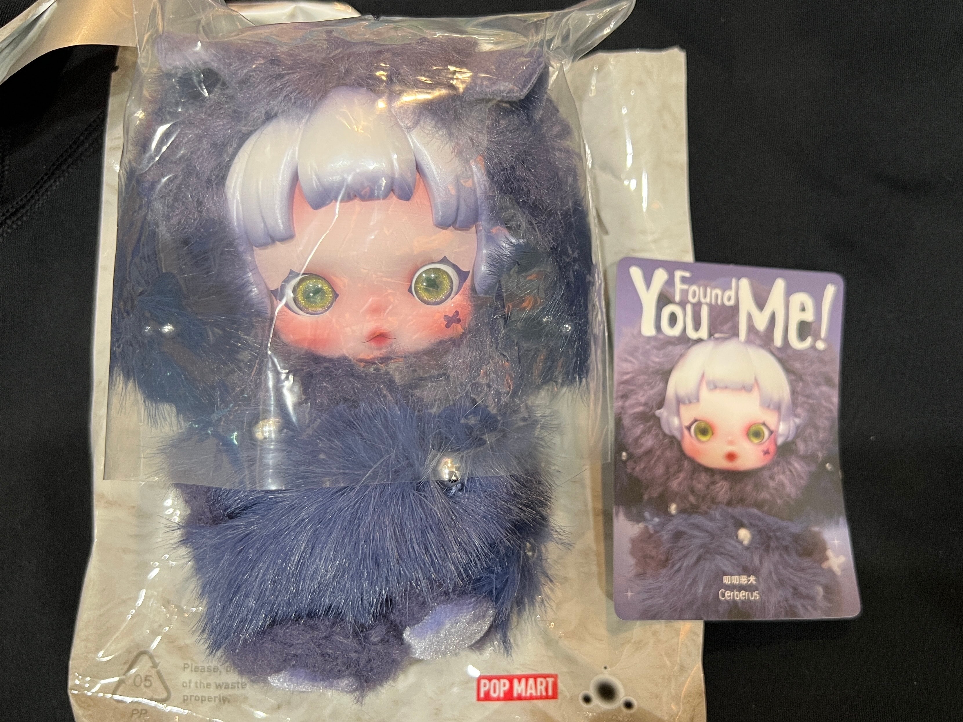 POP MART SKULLPANDA You Found Me! Series Plush Doll Pendant Cerberus