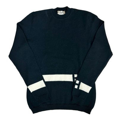 HERMES エルメス ウール ポリウレタン セーター ブラック
71781