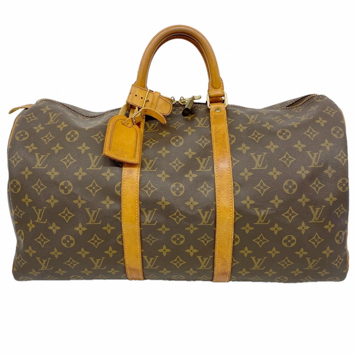 【6dd4973】ルイヴィトン ボストンバッグ モノグラム キーポル50 M41426 ブラウン【中古】メンズ レディース ユニセックス