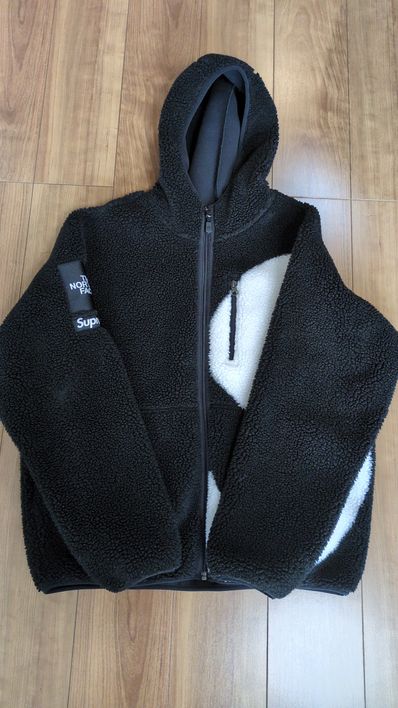 Supreme x The North Face S Logo Hooded Fleece Jacket "Black"