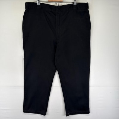 古着 80's~90's/80年代~90年代 ディッキーズ Dickies USA製 パンツ チノパン チビタグ 大きいサイズ W44 L29 ブラック系 メンズ