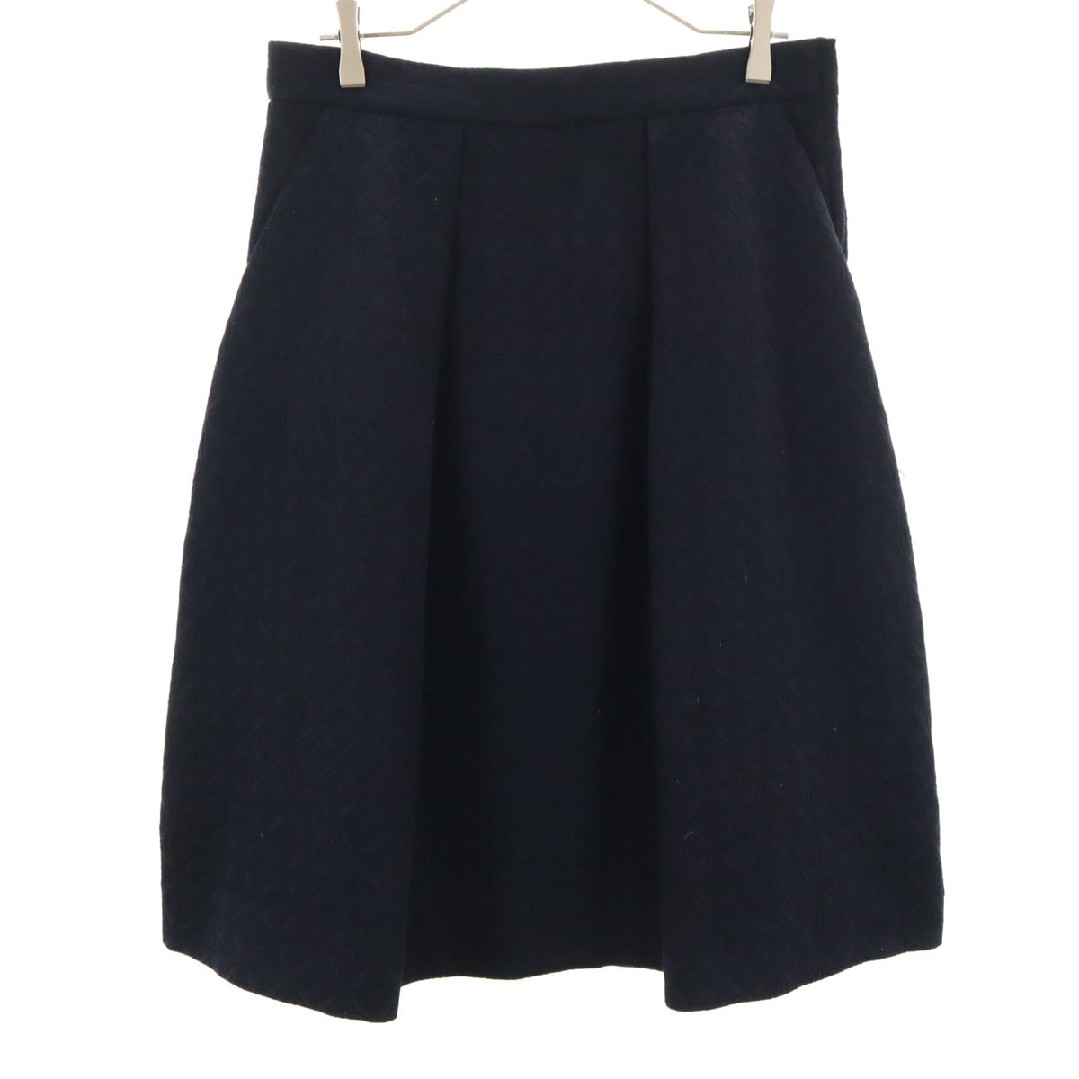 ZARA WOMAN ザラウーマン ミディ丈 スカート L ネイビー