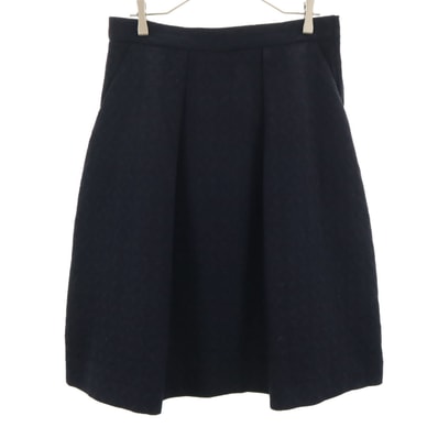 ZARA WOMAN ザラウーマン ミディ丈 スカート L ネイビー