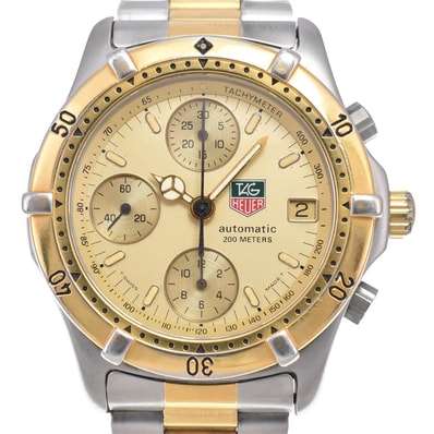 タグホイヤー TAG HEUER 765.406 2000シリーズ クロノグラフ ゴールド 自動巻き メンズ 腕時計 A#149423