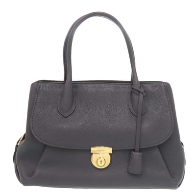 サルヴァトーレフェラガモ レザー グレー トートバッ