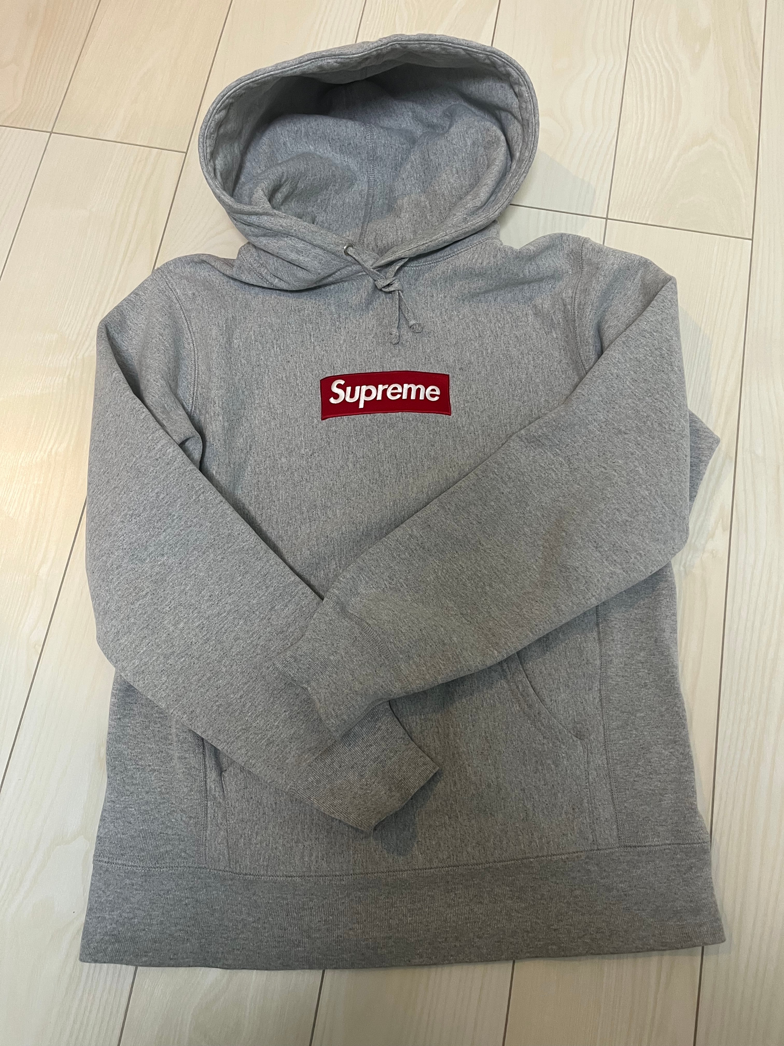 Supreme Box Logo Hooded Sweatshirt "Grey" (14FW)