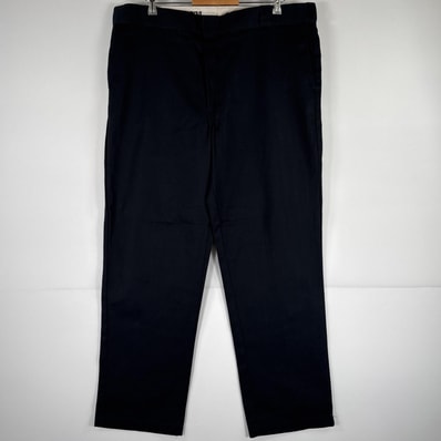 古着 ディッキーズ Dickies ワークパンツ ストレート 作業着 大きいサイズ 874 オリジナルフィット w42 L32 ブラック メンズ