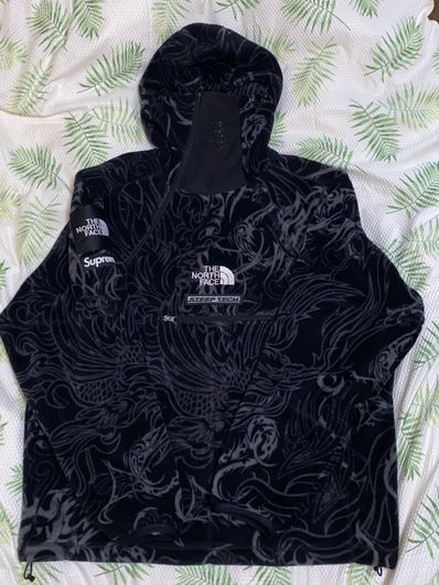 Supreme x The North Face Steep Tech Fleece Pullover "Black Dragon"