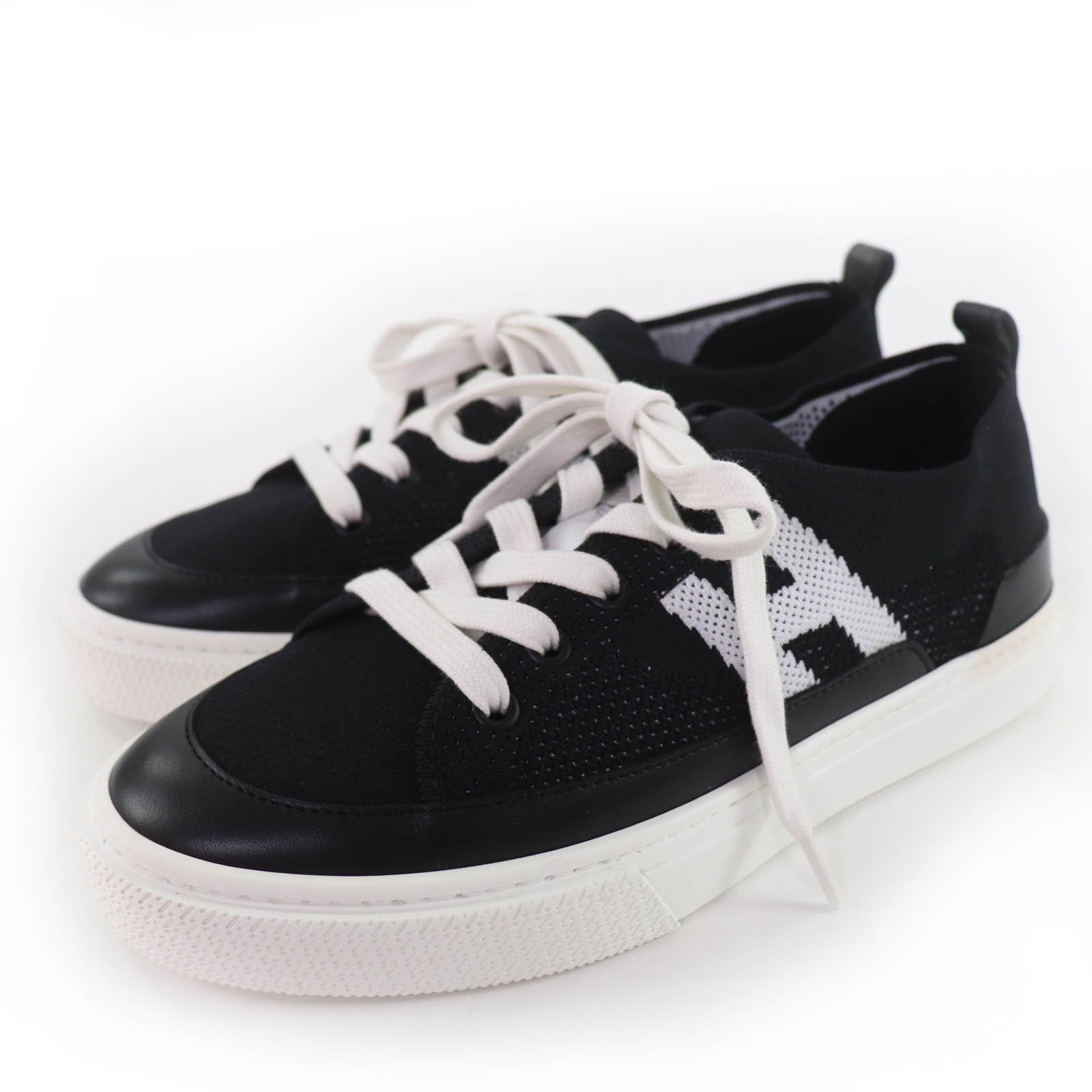 未使用品 エルメス ローカットスニーカー ディープ ブラック レディース 36