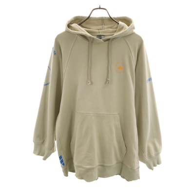 adidas by Stella McCartney アディダスバイステラマッカートニー 長袖 スウェットパーカー L ベージュ