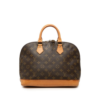 ルイ ヴィトン モノグラム アルマ ハンドバッグ M51130 ブラウン PVC レザー レディース LOUIS VUITTON 【中古】