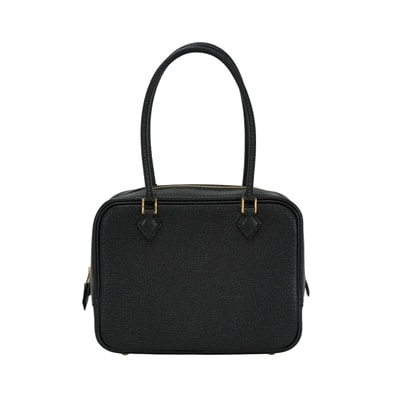 HERMES エルメス ハンドバッグ プリュム ミニ 黒 (ブラック) シェーブルミゾル ゴールド金具 G刻印 新品