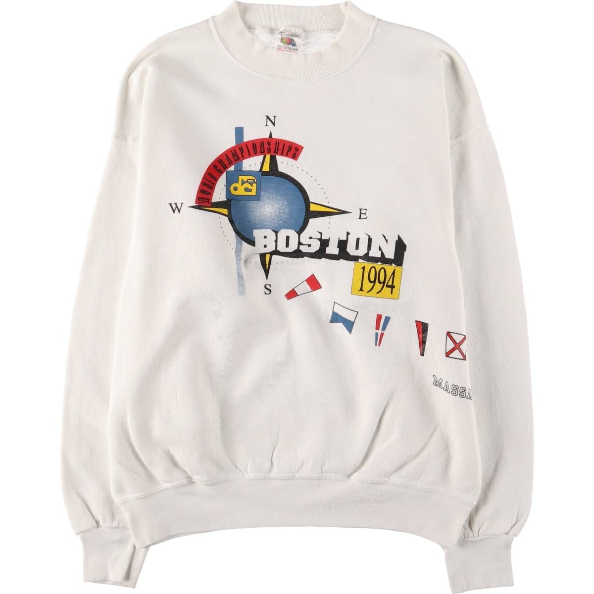 古着 90年代 フルーツオブザルーム FRUIT OF THE LOOM プリントスウェットシャツ トレーナー メンズL相当 ヴィンテージ/eaa568335