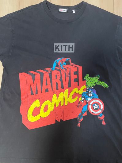 Marvel x Kith Spider-Man Avengers Vintage Tee "Black"