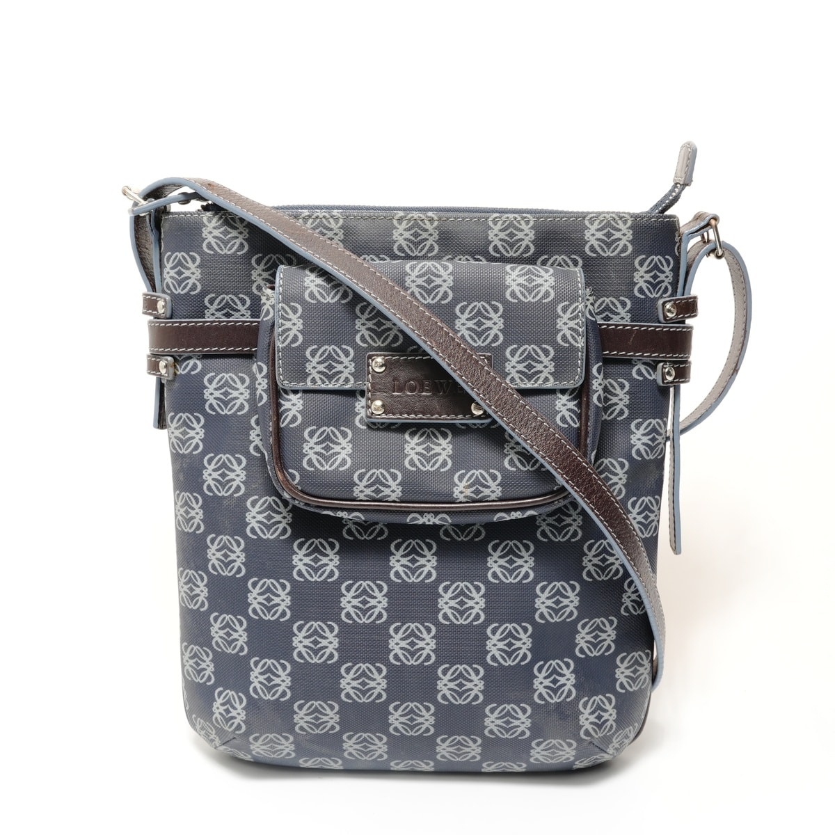 ロエベ LOEWE アナグラム PVC ショルダーバッグ【中古】